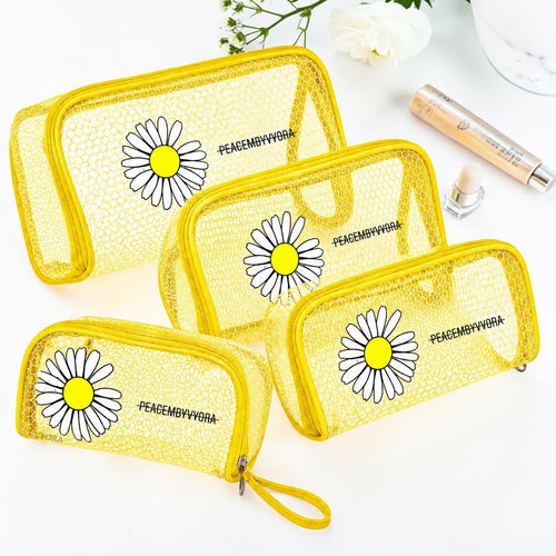 VYORA 4 Set Cosmetic Pouch for Women | Makeup Pouches | Travel Toiletry Organizer