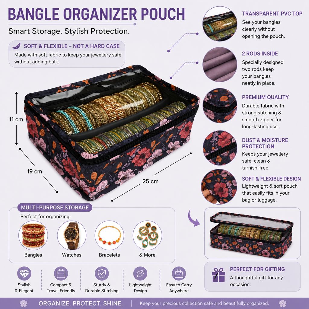 VYORA Bangle Organizer Pouch