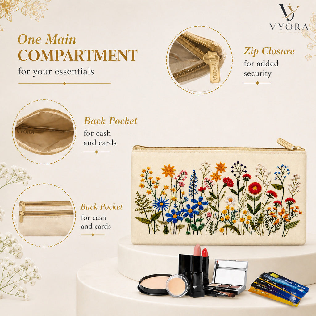 VYORA Printed Return Gift Pouches | Ideal for Festival Gifting, Cosmetics Storage